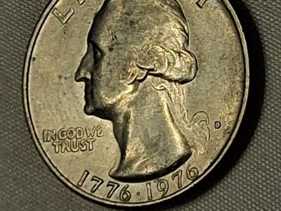 1776-1976 Bicentennial Washington Quarter Dollar Coin - Denver Mint