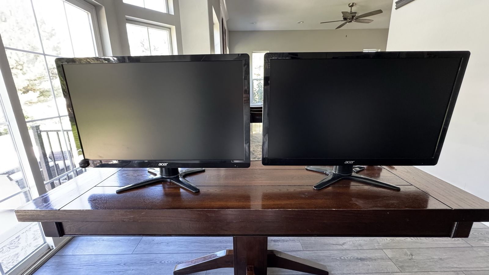 Acer Computer Monitors - Set of 2 Used Displays - 24”