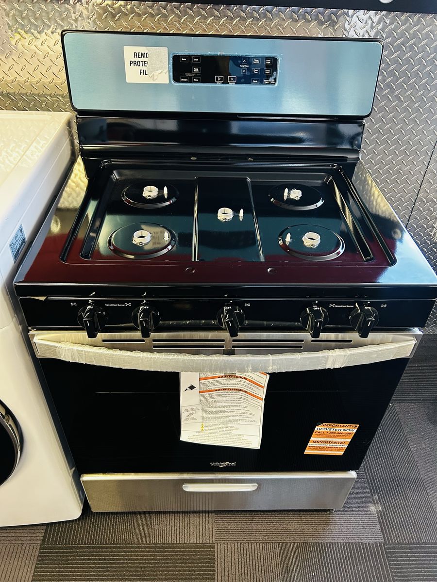 Brand New Whirlpool Stainless Steel Gas Range