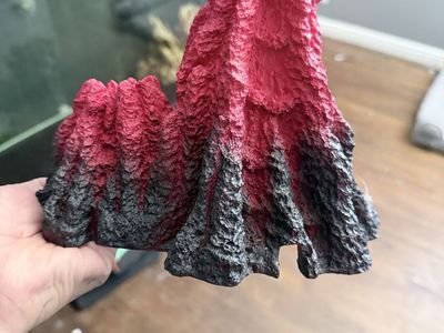 Aquarium Decoration Lot: Volcano & Roman Ruins Fish Tank Ornaments