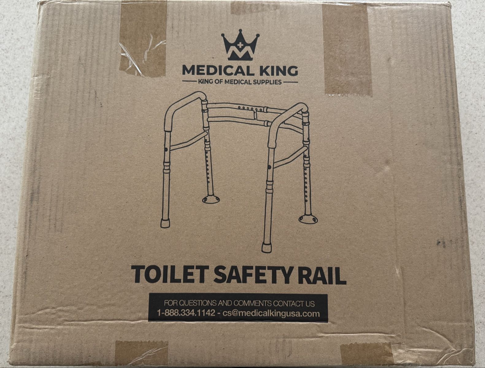 Toilet safety rail