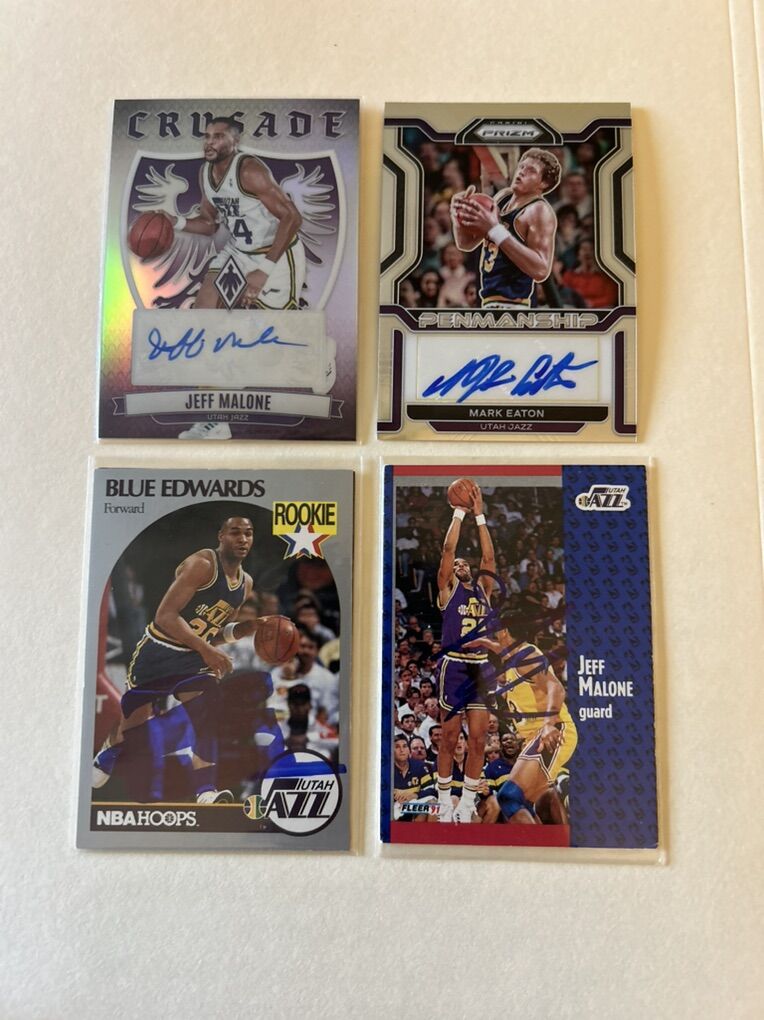 Utah Jazz Autographed Hand Signed NBA Basketball