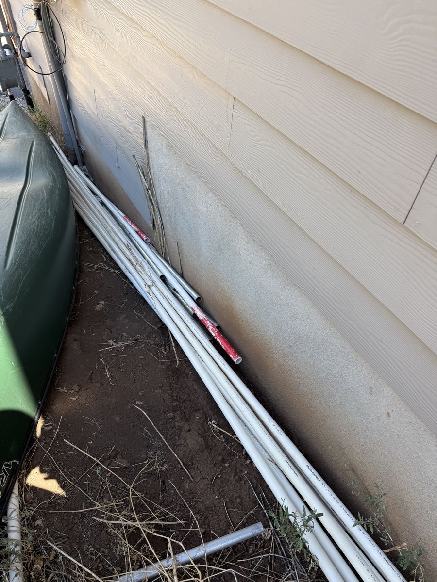 PVC pipe 1 inch and galvanized steel pipe - must take all