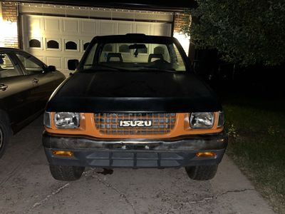 1994 Isuzu Pickup Truck 5 Speed Manual - Black with Orange Trim Accent