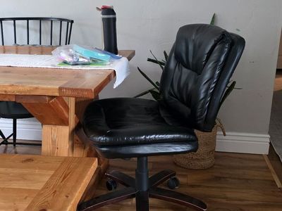 Black Leather Office Chair