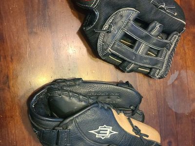 Lefty baseball mitts (left hand throw, mitt goes R