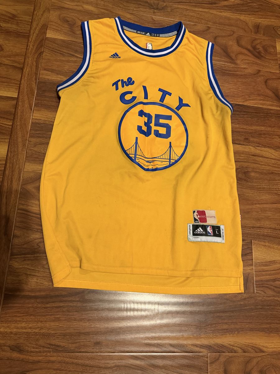 Adidas Golden State Warriors Kevin Durant #35 The City Swingman Jersey Size L