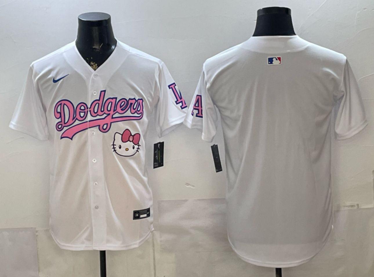 Custom Los Angeles Dodgers Hello Kitty Jersey