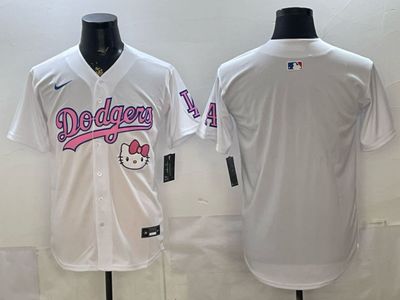 Custom Los Angeles Dodgers Hello Kitty Jersey
