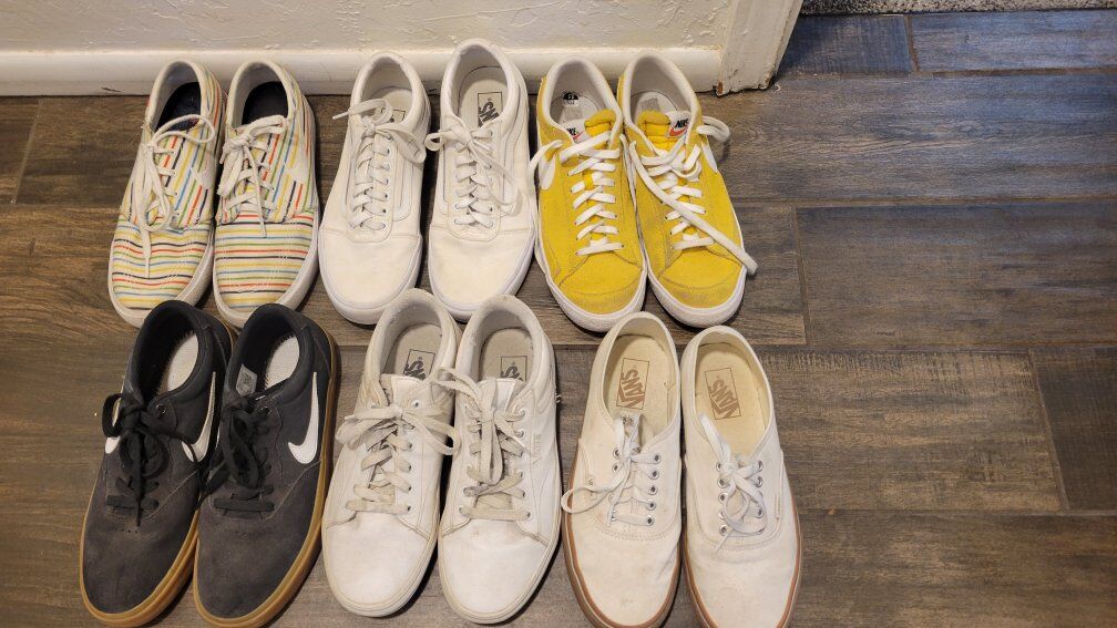 size 9 and 8.5 men's shoes nike vans etc