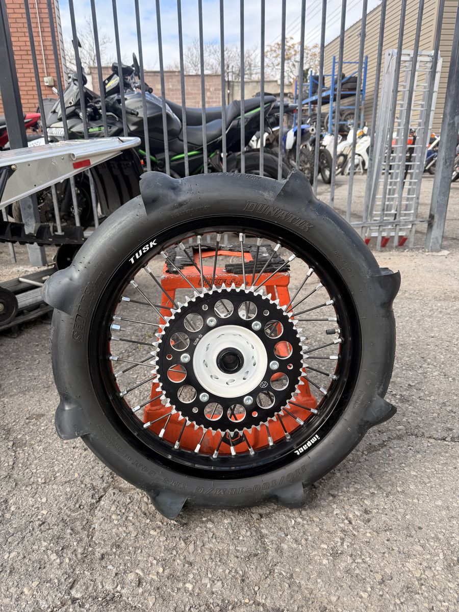 Tusk Impact Rear Wheel 18" w/ Paddle - '13 and up KTM, Husky and GasGas w/ 25mm Axle