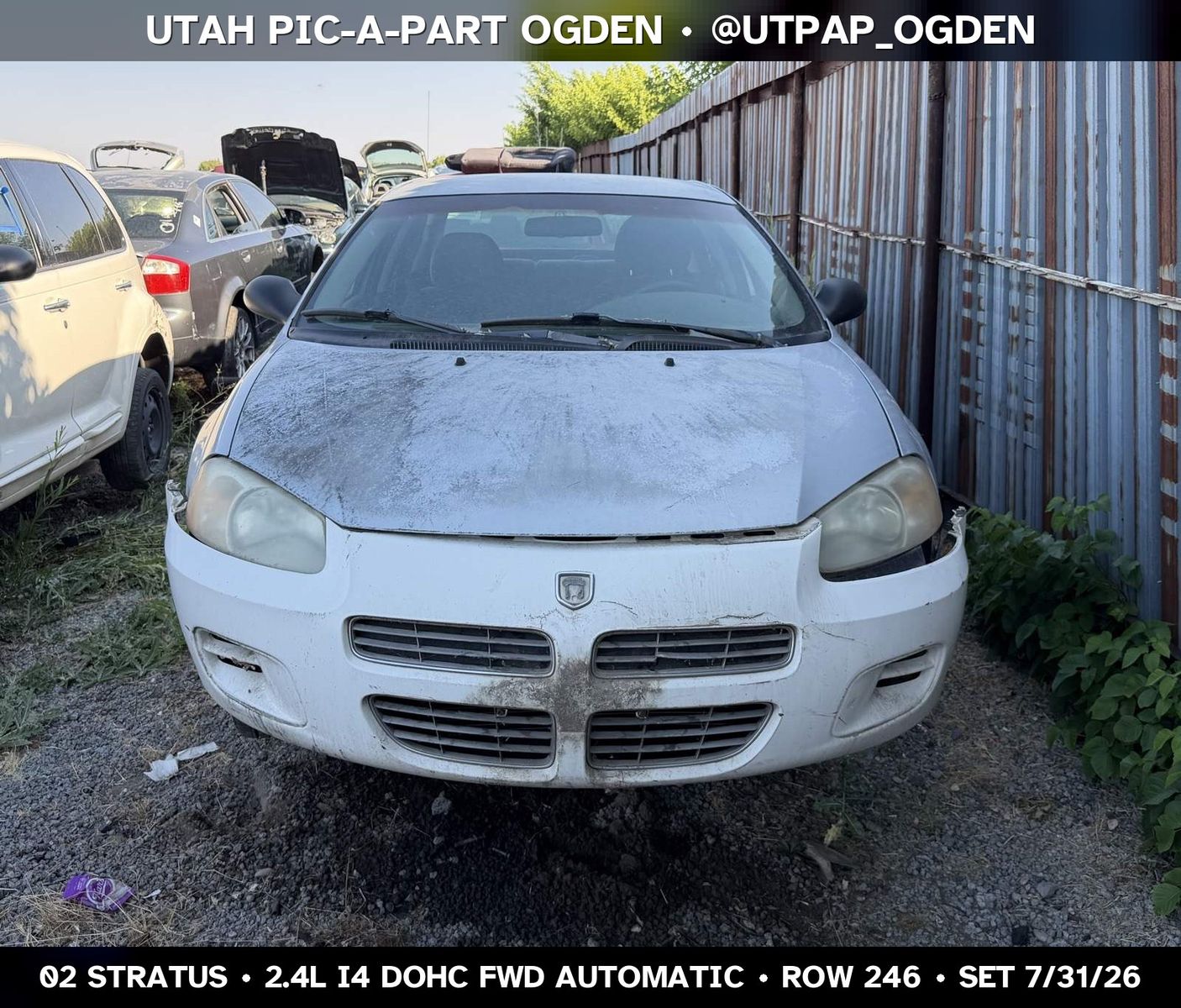 Just In! 2002 Dodge Stratus Parts - UTPAP Ogden