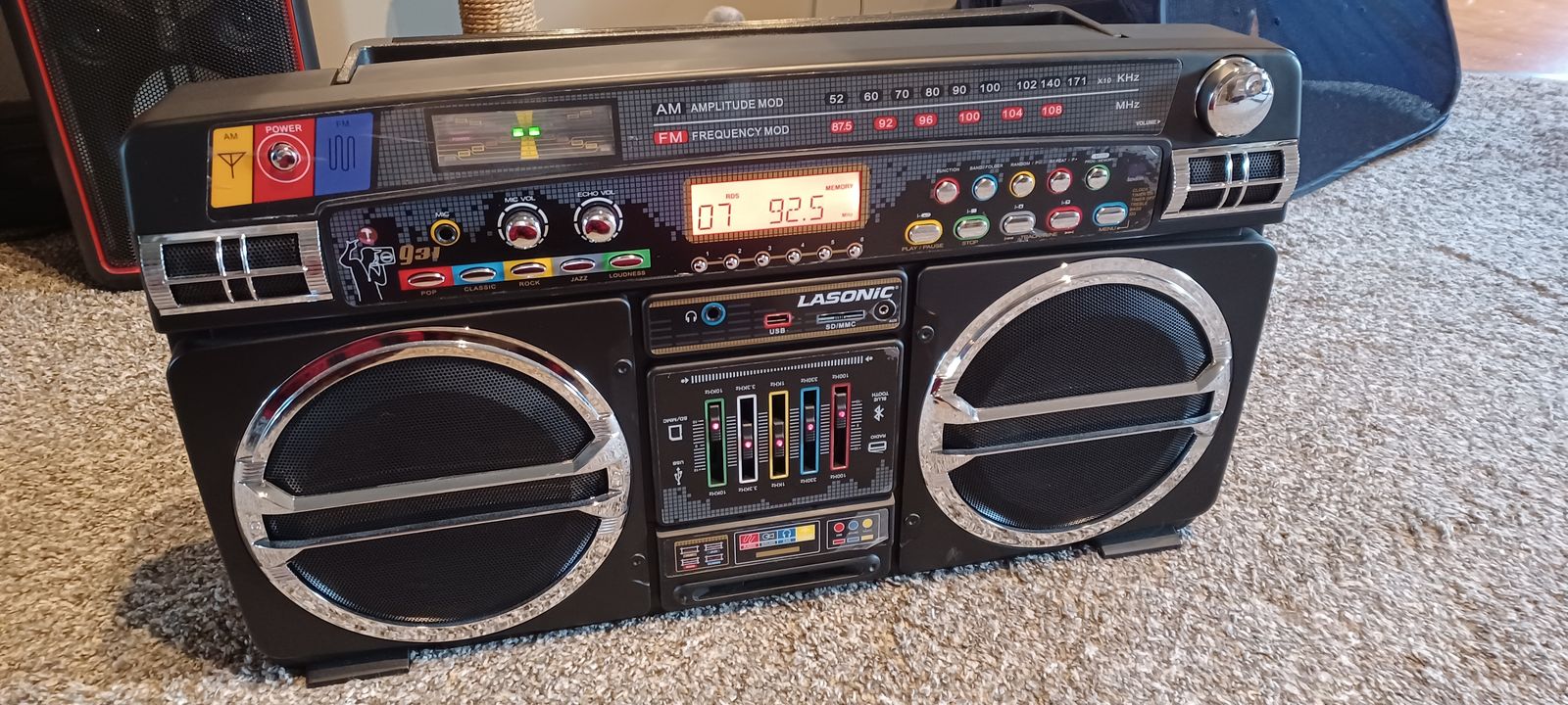 Lasonic 931 Bluetooth Boombox