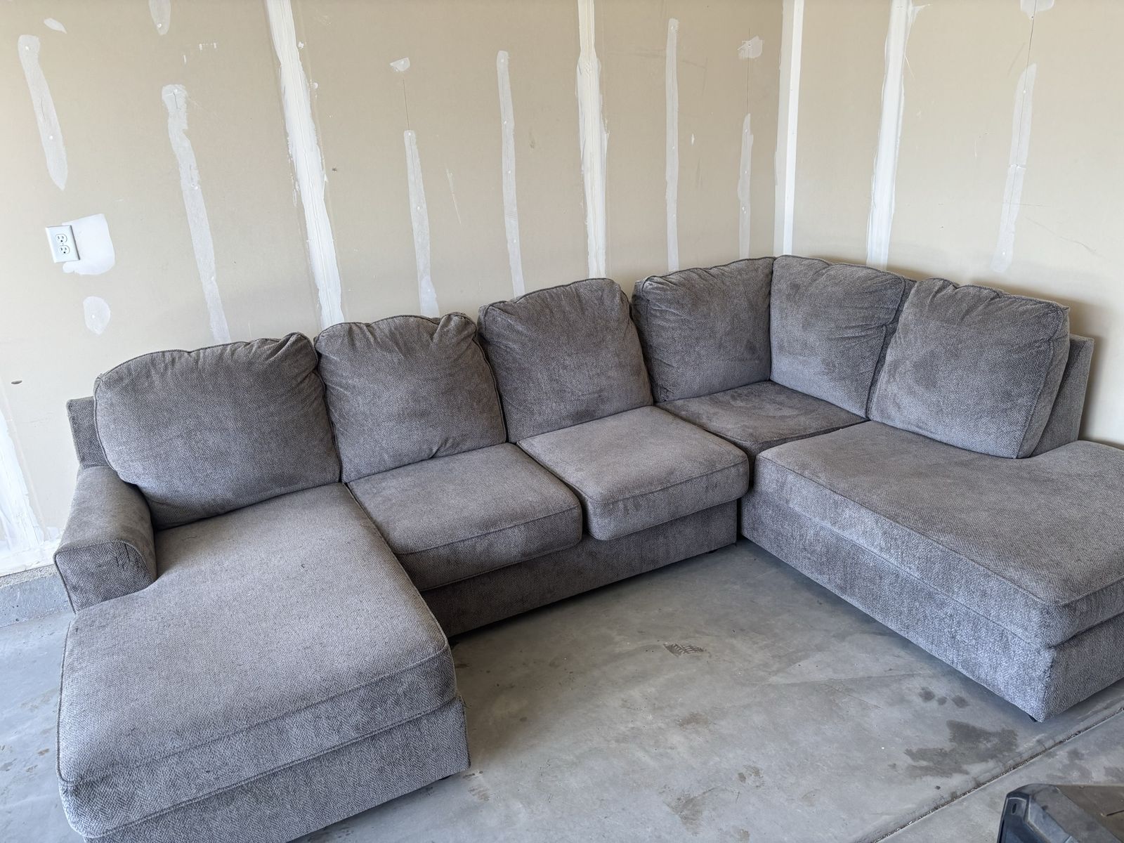 Gently Used Gray Sectional