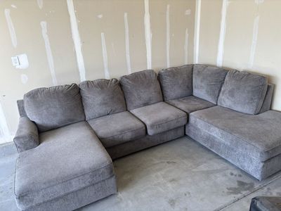 Gently Used Gray Sectional