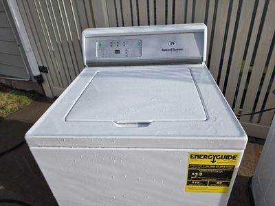 Speed Queen Washer + Hotpoint Electric Dryer