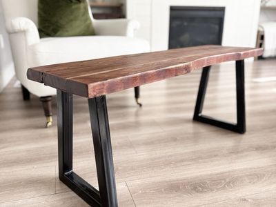 STUNNING | Live Edge | Natural Wood | Bench