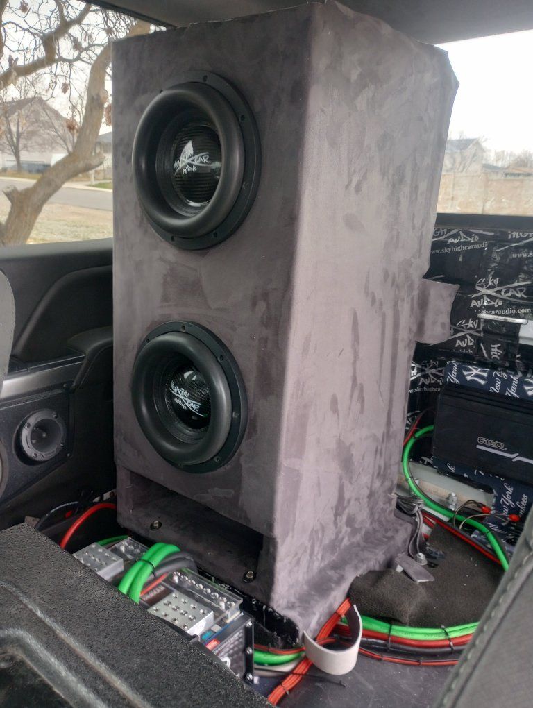 I build custom subwoofer boxes + install