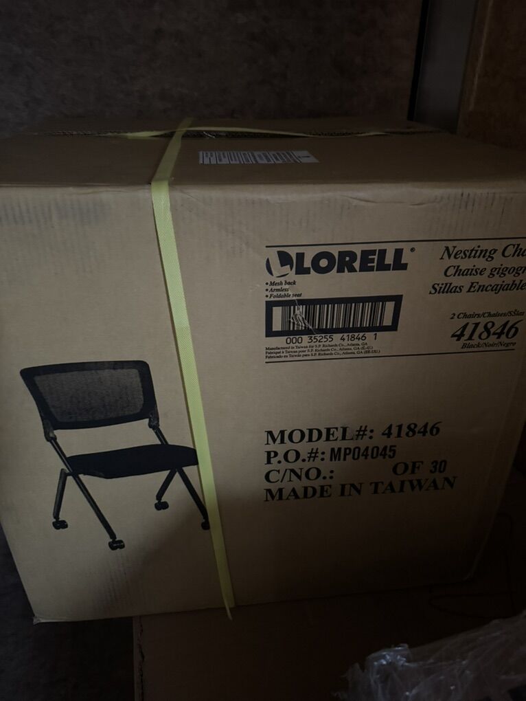 Lorell 2pk Nesting Chairs