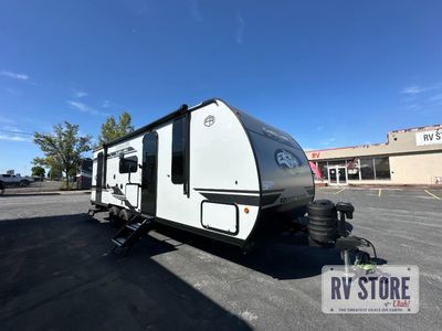 2026 Forest River RV Cherokee Grey Wolf Black Label 23DBHBL Travel Trailer Bunkhouse|Front Bedroom|Outdoor Kitchen|Two