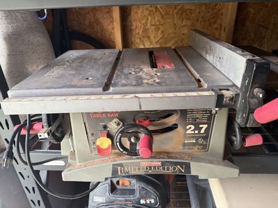 Craftsman table saw 10in.