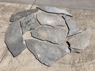 9 large and X-Large quartz flagstone