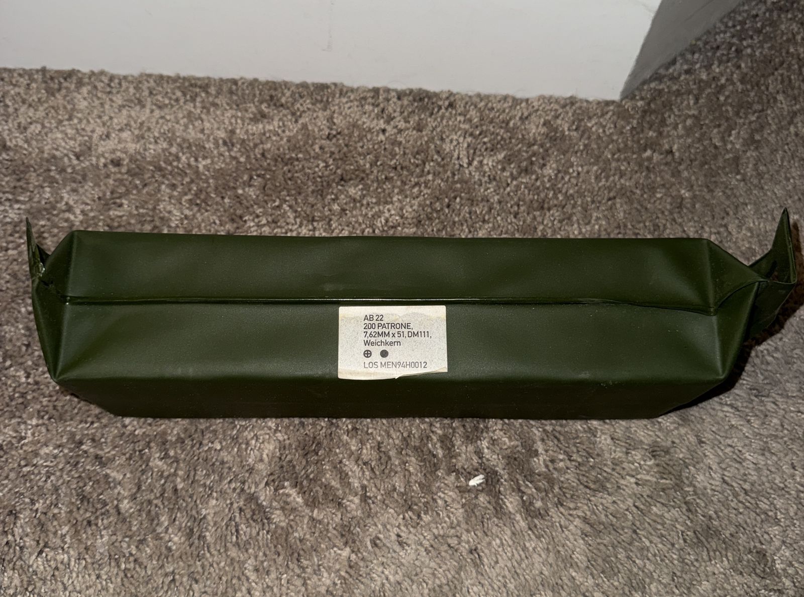 German AB22 DM111 7.62x51 200 round pack.