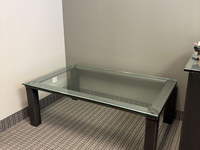 Glass Topped Metal Coffee Tables