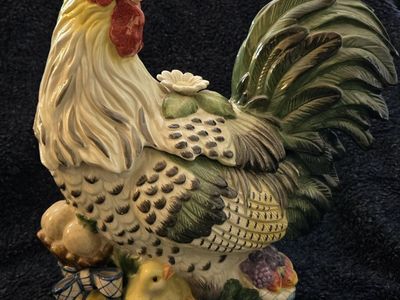 Fitz & Floyd Countryside Rooster Cookie Jar