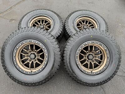 New LT285/70r17 AT Bronze Lock 6x5.5 Chevy GMC 6