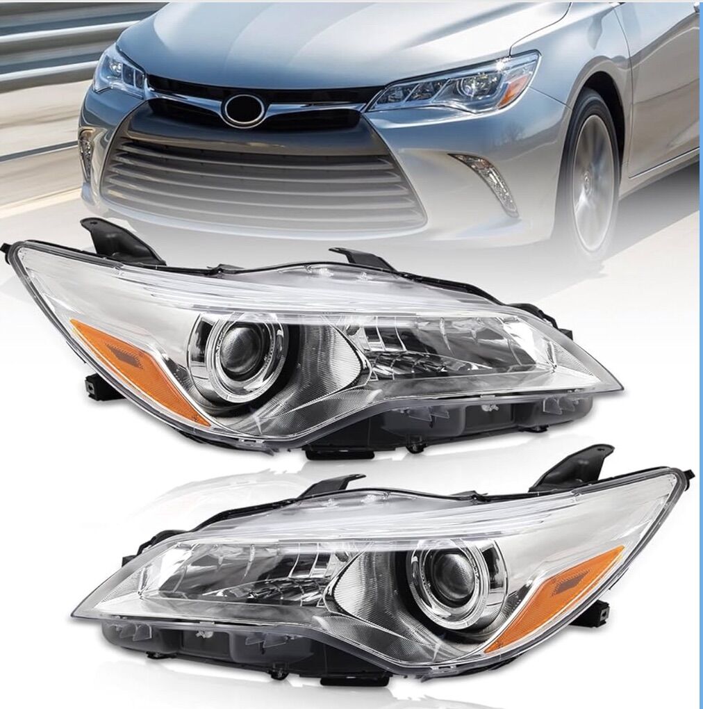 Headlights Fit 2015 2016 2017 For Toyota Camry