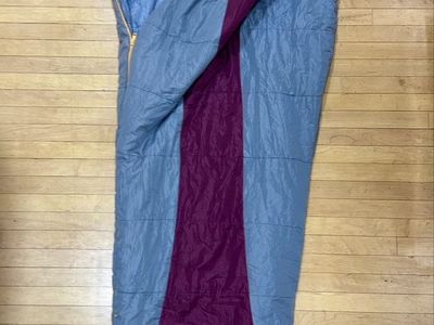 Ledge Sports FeatherLite 0° Sleeping Bag 84"x32"x20" - 1.9 lbs Fill Weight, Blue/Purple