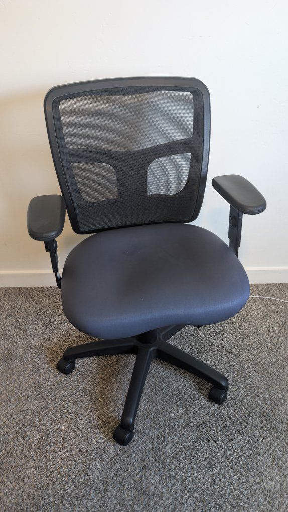 Office Chair - Solid Blue & Black