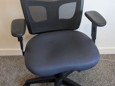 Office Chair - Solid Blue & Black