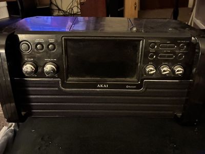 Akai Bluetooth Karaoke Machine with Screen and Built-in Speakers
