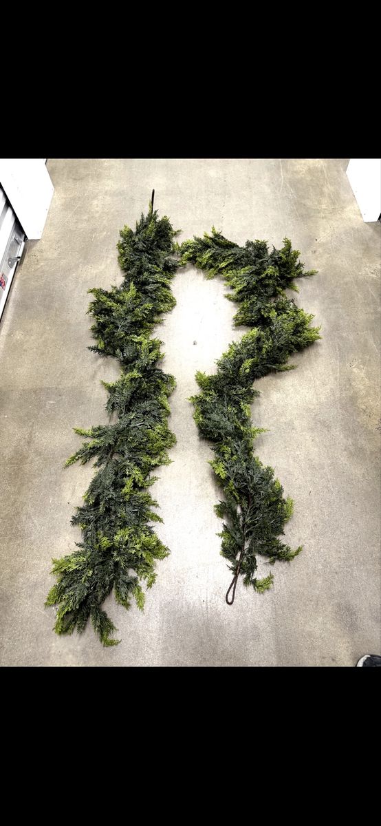 Faux Cedar Evergreen Garland (Set of 2)