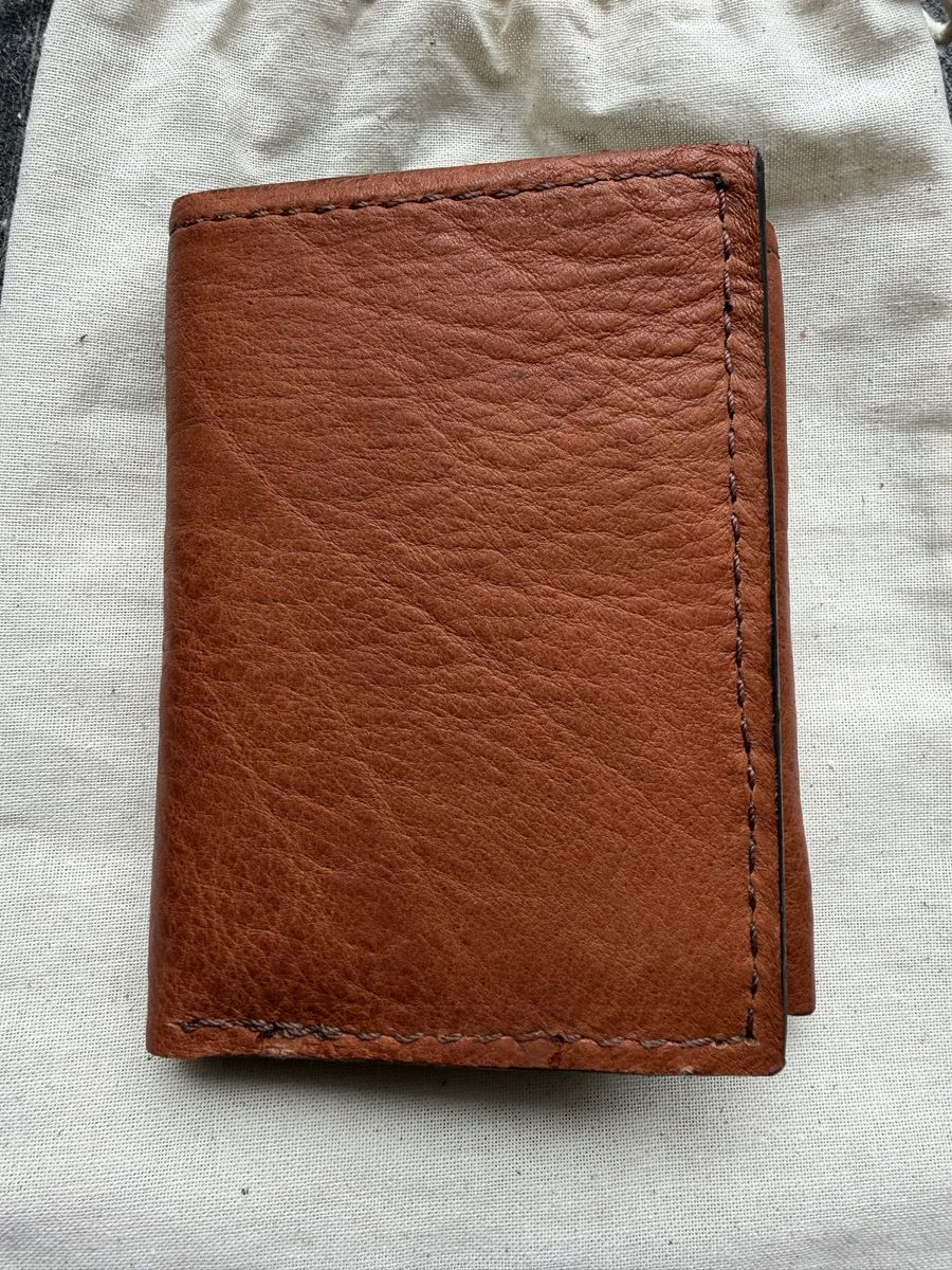 Bison Leather Trifold Wallet