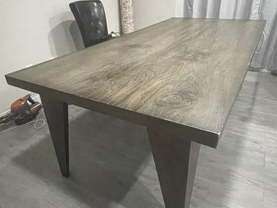 Handcrafted solid wood table