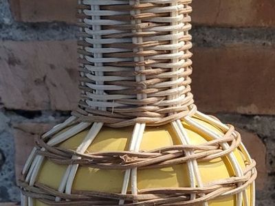 Rattan Wrapped Vase