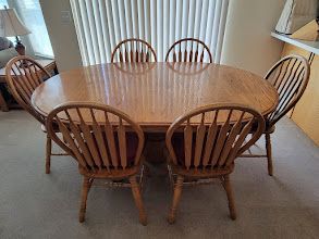 DINING TABLE AND 8 CHAIRS