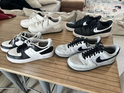 9.5 Nike Air Force 1 sneakers bundle