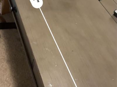 Large Gray Wood Desk with Drawers - 4'11" Length, 28" Depth