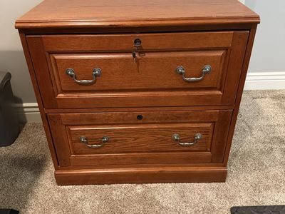 Wood file cabinet