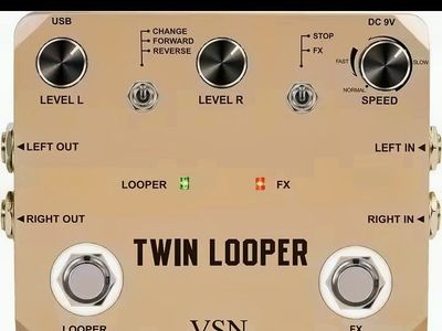 Like new Guitar Stereo Looper Pedal with effect section. Highly versatile loop pedal with a ton of features and stereo output.