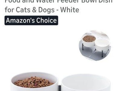New! Colored Ceramic Dog Bowls