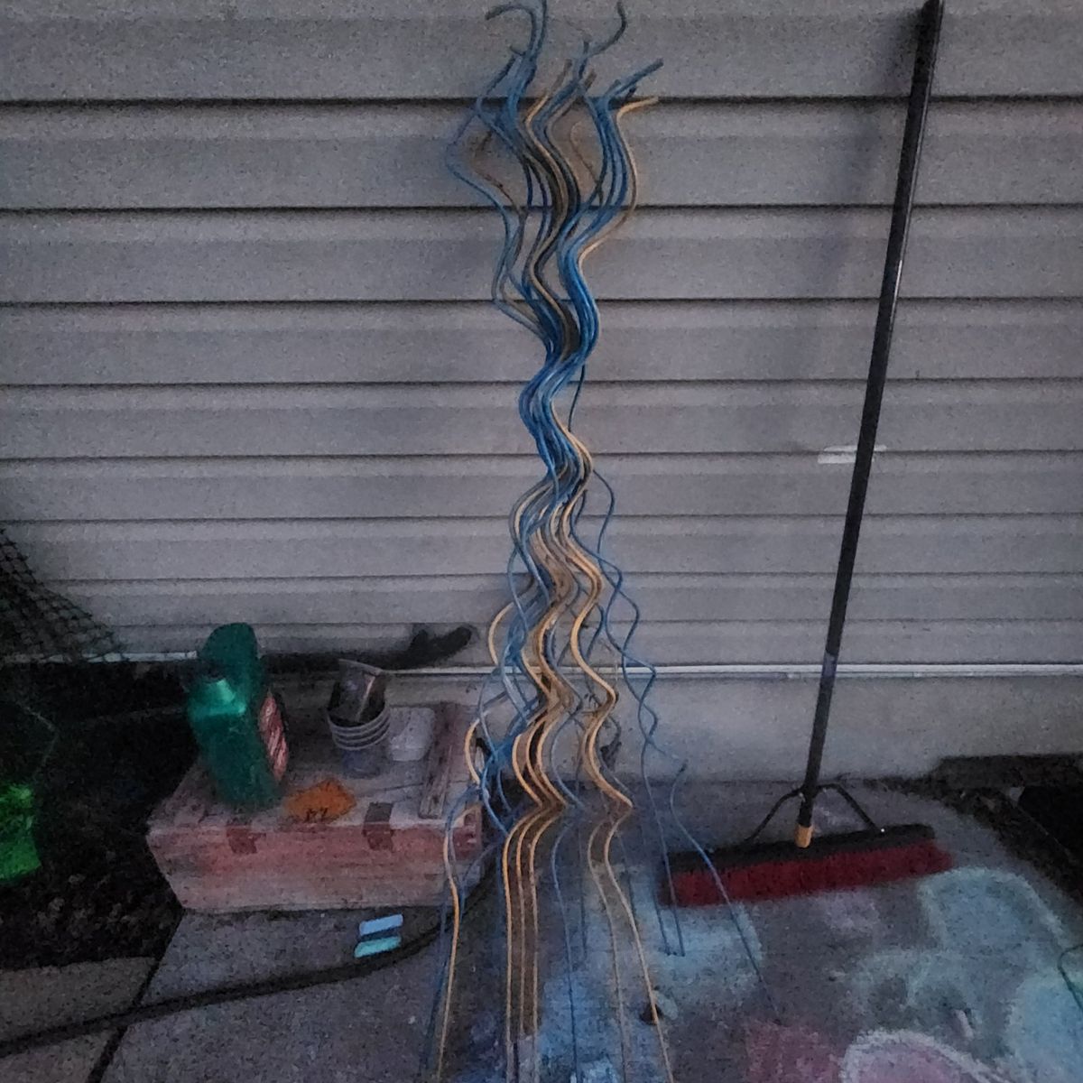 spiral garden stakes