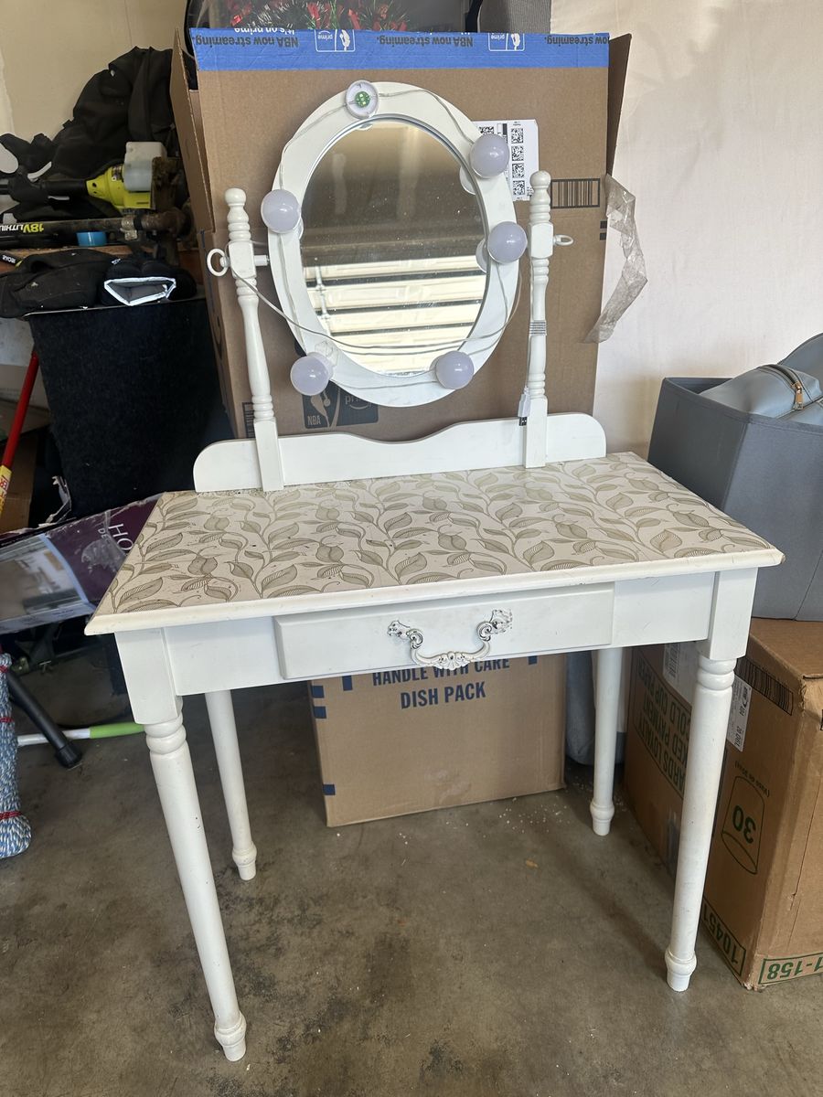 White vanity