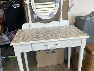 White vanity