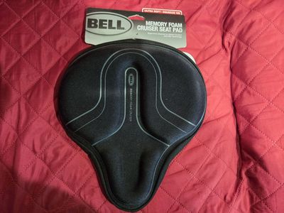 New Bell Memory Foam Cruiser Bike Seat Pad Cover