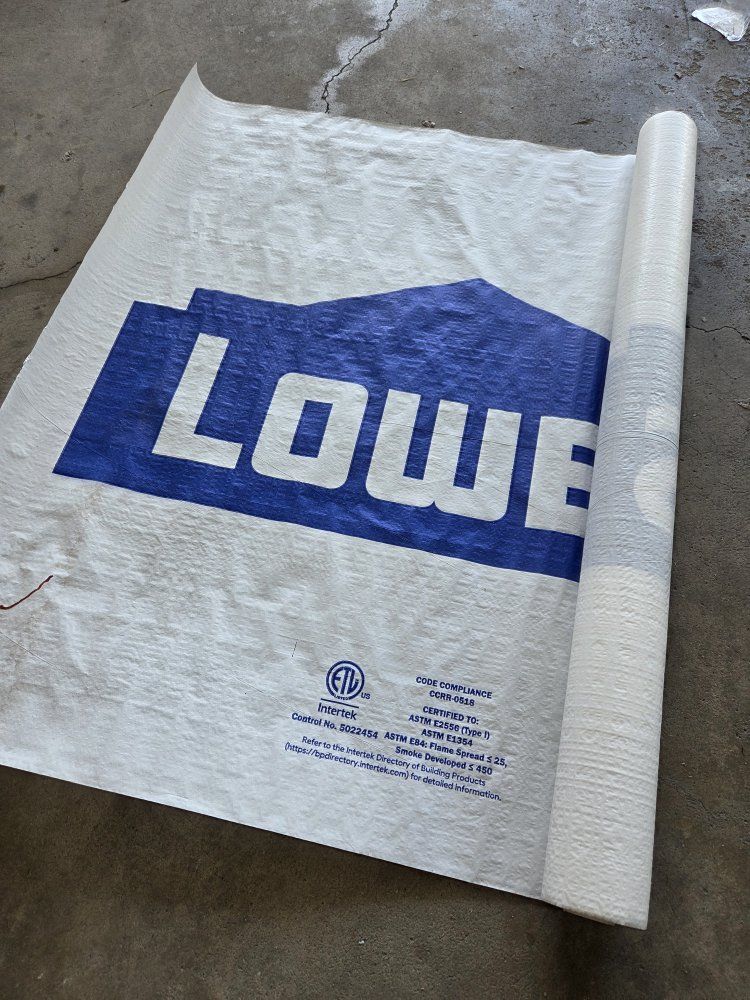 Lowes Building Products Weatherization Membrane - ASTM E2556 Type I, ASTM E1354, Flame Spread ≤ 25